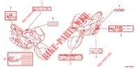 WAARSCHUWINGSLABEL (CBF125MA/B/D) voor Honda CBF 125 2011
