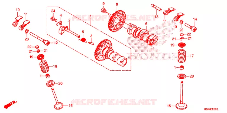 NOKKENAS/KLEP Honda MOTO 250 CRF 2018  CRF250RJ