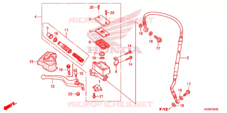 REMPOMP VOOR (CRF250L/RL) Honda MOTO 250 CRF 2019  CRF250RLJ