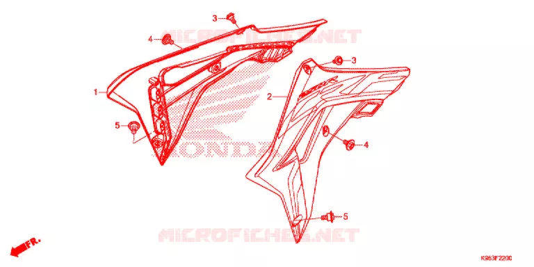 RADIATOR VERSTIJVING Honda MOTO 250 CRF 2018  CRF250RJ