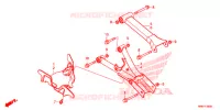 ACHTER ARM voor Honda FOURTRAX 500 RUBICON DCT 2018