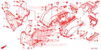 ACHTER STROOMLIJNKAP voor Honda FOURTRAX 500 RUBICON DCT 2018