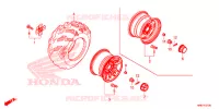 ACHTER WIEL voor Honda FOURTRAX 500 RUBICON DCT 2018
