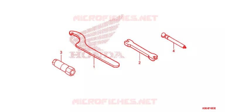GEREEDSCHAP/ACCUVAK Honda MOTO 250 CRF 2018  CRF250RJ