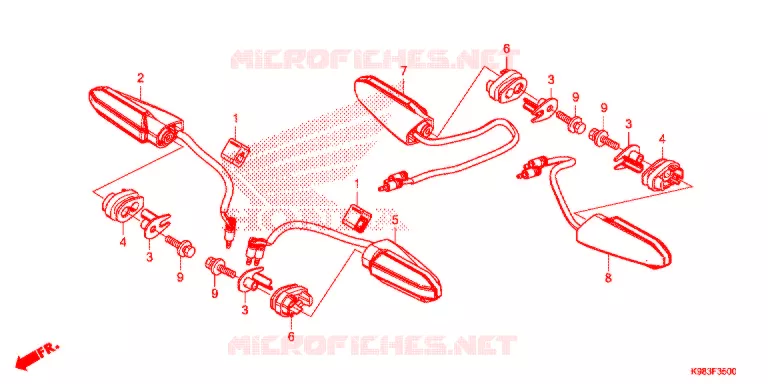 KNIPPERLICHT Honda MOTO 125 CB 2018  CBF125NAJ