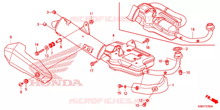 UITLAATDEMPER(2) Honda MOTO 125 MSX 2018  MSX125J