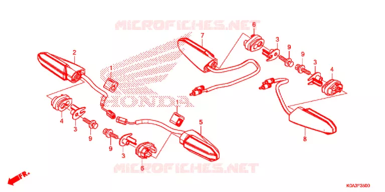 KNIPPERLICHT Honda MOTO 300 CB 2019  CBF300NAK