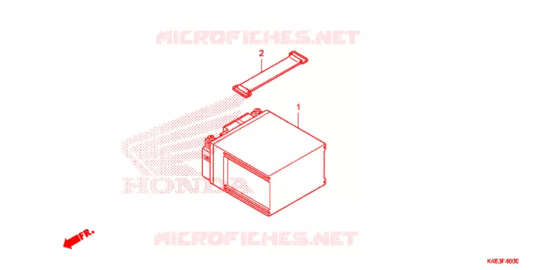 GEREEDSCHAP/ACCUVAK Honda SCOOTER 110 SPACY 2018  SCR1105WHJ