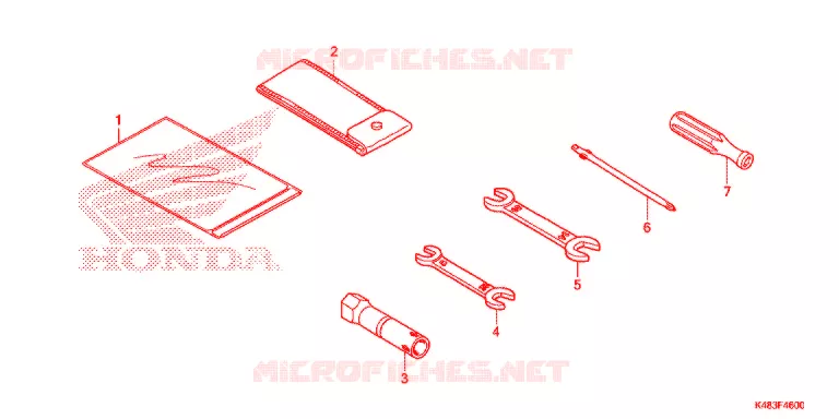 GEREEDSCHAP/ACCUVAK Honda SCOOTER 110 SPACY 2020  SCR1105WHJ