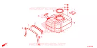 BRANDSTOF TANK voor Honda PIONEER 700 M4P RED 2018