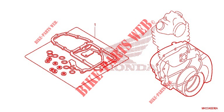 PAKKINGPAKKET B voor Honda CRF 450 R 2018