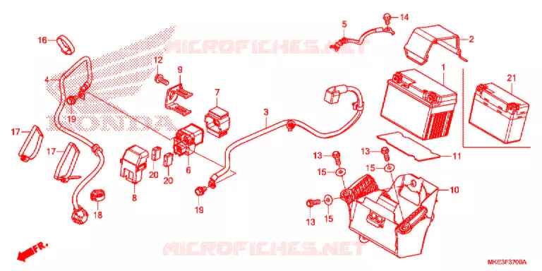 GEREEDSCHAP/ACCUVAK Honda MOTO 450 CRF 2018  CRF450RXJ