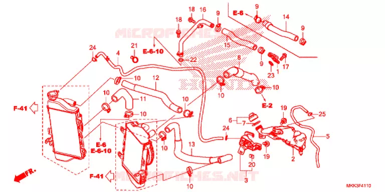 WATERSLANG Honda MOTO 1000 AFRICA-TWIN 2018  CRF1000A2J