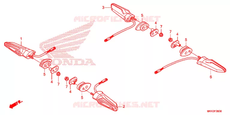 KNIPPERLICHT Honda MOTO 1000 AFRICA-TWIN 2018  CRF1000DJ
