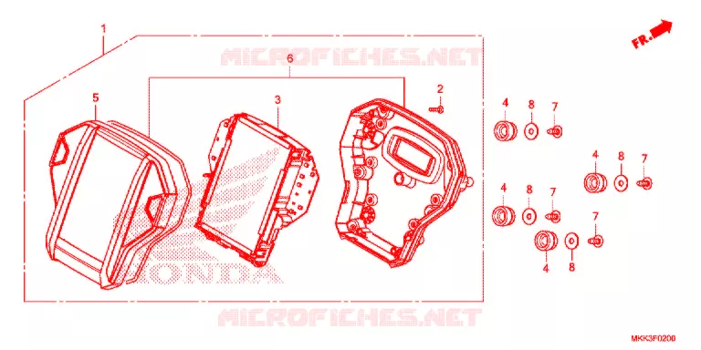 COMBINATIEMETER Honda MOTO 1000 AFRICA-TWIN 2018  CRF1000DJ