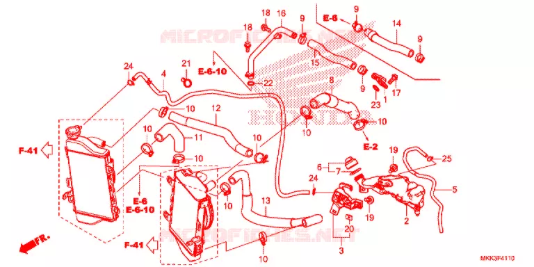 WATERSLANG Honda MOTO 1000 AFRICA-TWIN 2018  CRF1000DJ