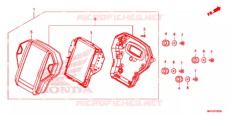 COMBINATIEMETER Honda MOTO 1000 AFRICA-TWIN 2018  CRF1000DJ