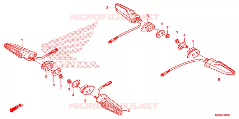 KNIPPERLICHT Honda MOTO 1000 AFRICA-TWIN 2018  CRF1000DJ