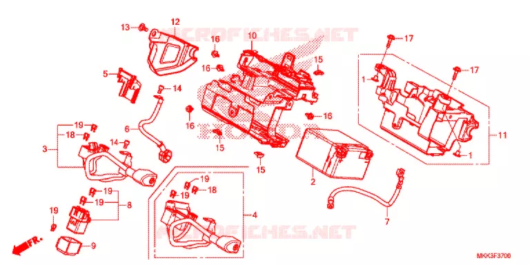 GEREEDSCHAP/ACCUVAK Honda MOTO 1000 AFRICA-TWIN 2019  CRF1000AJ