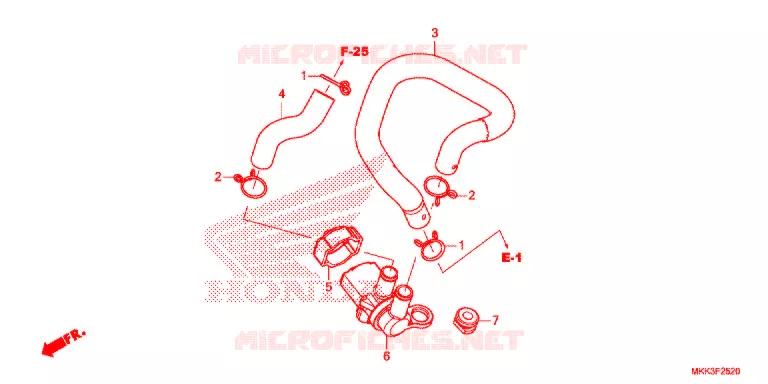 LUCHTINJECTIE SOLENOIDEKLEP Honda MOTO 1000 AFRICA-TWIN 2019  CRF1000AJ