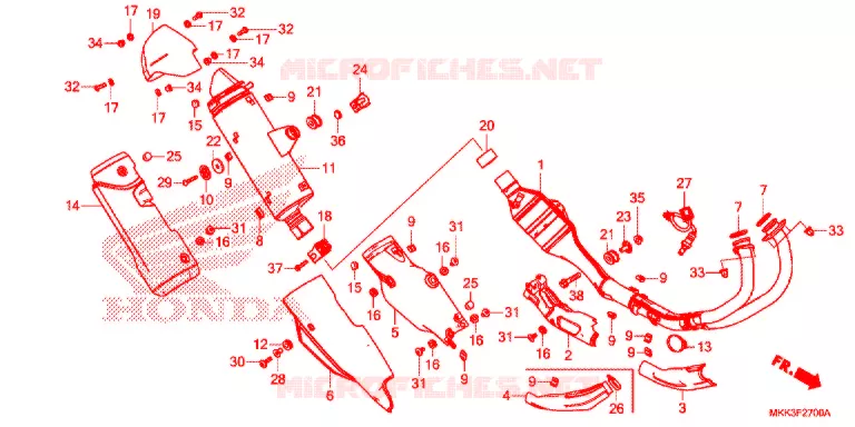 UITLAATDEMPER(2) Honda MOTO 1000 AFRICA-TWIN 2021  CRF1000AJ