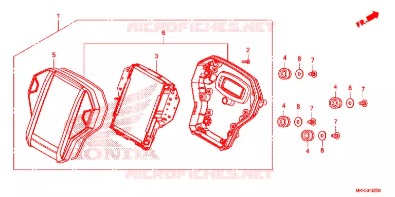 COMBINATIEMETER Honda MOTO 1000 AFRICA-TWIN 2019  CRF1000AJ