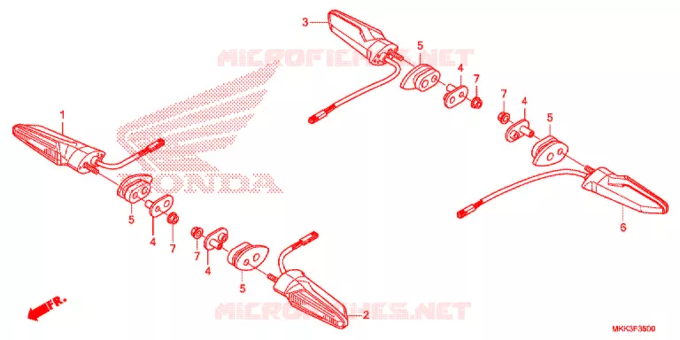 KNIPPERLICHT Honda MOTO 1000 AFRICA-TWIN 2020  CRF1000AJ