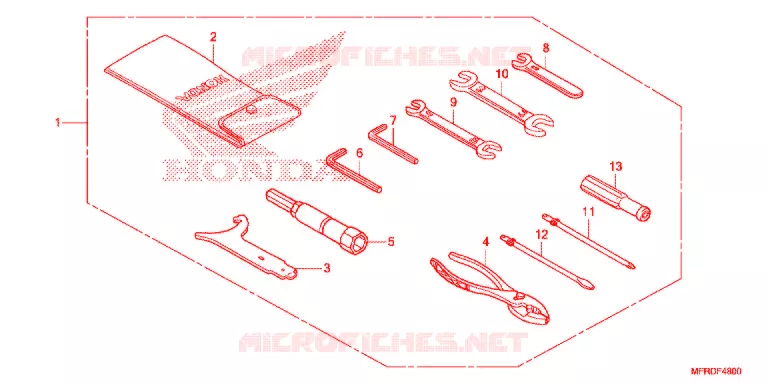 GEREEDSCHAP/ACCUVAK Honda MOTO 1300 VT 2019  VT1300CXAH