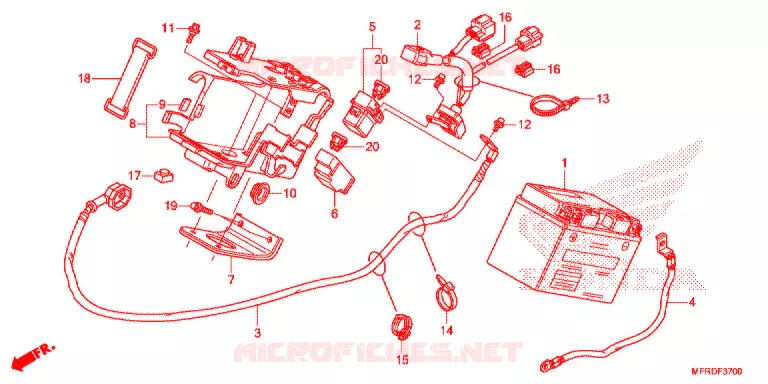GEREEDSCHAP/ACCUVAK Honda MOTO 1300 VT 2020  VT1300CXAH