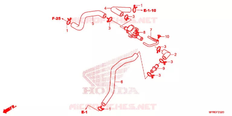 LUCHTINJECTIE SOLENOIDEKLEP Honda MOTO 1300 VT 2018  VT1300CXAH