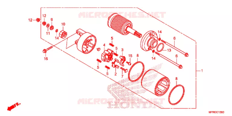 STARTMOTOR Honda MOTO 1300 VT 2017  VT1300CXAH