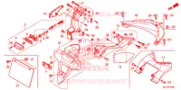 ACHTERSPATBORD / KENTEKEN VERLICHTING voor Honda CBR 600 RR ABS RED 2017