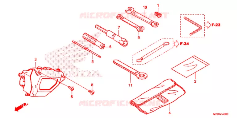 GEREEDSCHAP/ACCUVAK Honda MOTO 1000 AFRICA-TWIN 2018  CRF1000DLJ