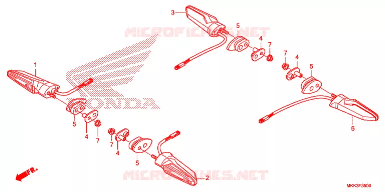 KNIPPERLICHT Honda MOTO 1000 AFRICA-TWIN 2018  CRF1000DL2J