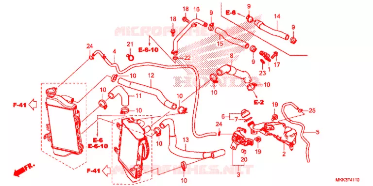 WATERSLANG Honda MOTO 1000 AFRICA-TWIN 2018  CRF1000DL2J