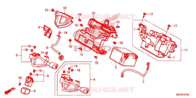 GEREEDSCHAP/ACCUVAK Honda MOTO 1000 AFRICA-TWIN 2018  CRF1000ALJ