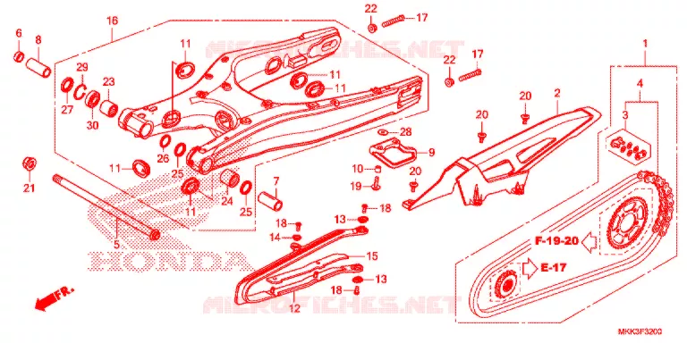 ZWAAI-ARM/KETTINGKAST Honda MOTO 1000 AFRICA-TWIN 2018  CRF1000AL2J