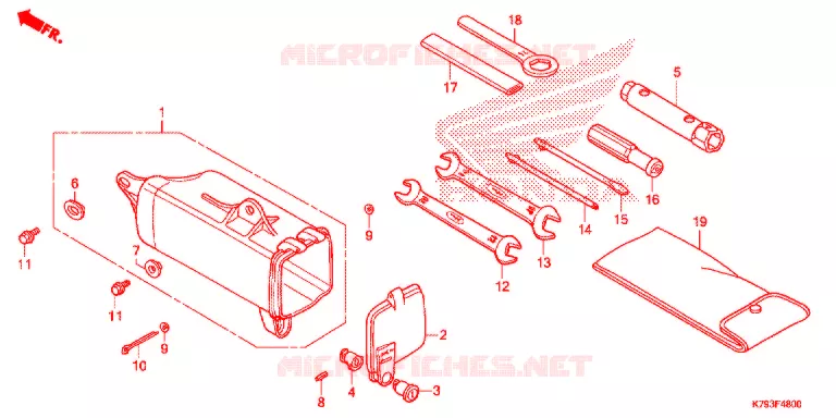GEREEDSCHAP/ACCUVAK Honda MOTO 190 XR 2023  XR190LH