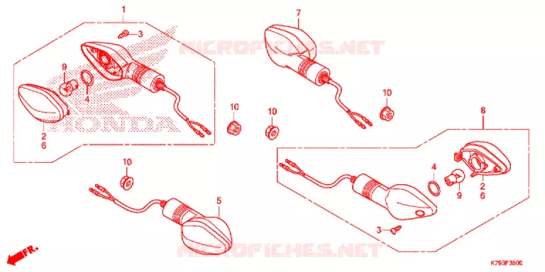 KNIPPERLICHT Honda MOTO 190 XR 2024  XR190LH