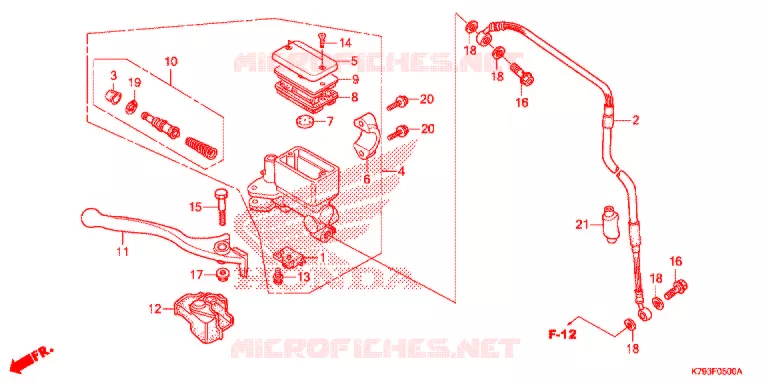 REMPOMP VOOR Honda MOTO 190 XR 2018  XR190LH