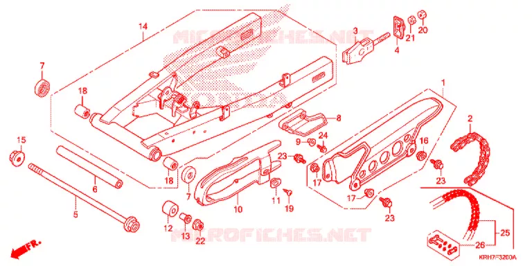 ZWAAI-ARM/KETTINGKAST Honda MOTO 150 XR 2017  XR150LEKH