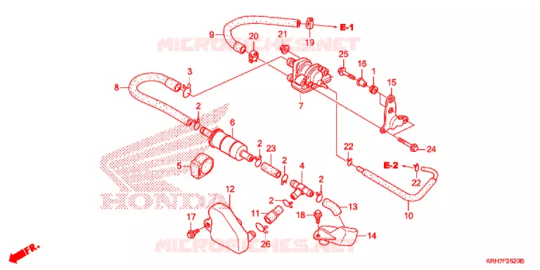 LUCHTZUIGKLEP Honda MOTO 150 XR 2017  XR150LEKH