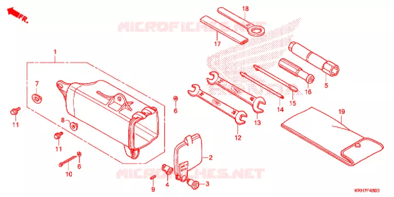 GEREEDSCHAP/ACCUVAK Honda MOTO 150 XR 2017  XR150LEKH