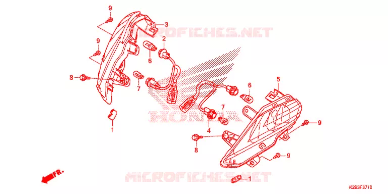 VOOR KNIPPERLICHT Honda SCOOTER 125 SH 2017  ANC125H