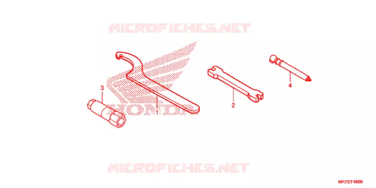 GEREEDSCHAP/ACCUVAK Honda MOTO 450 CRF 2020  CRF450RXK