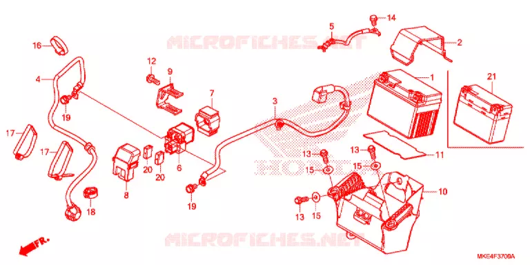 GEREEDSCHAP/ACCUVAK Honda MOTO 450 CRF 2018  CRF450RJ