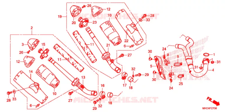 UITLAATDEMPER(2) Honda MOTO 450 CRF 2018  CRF450RJ