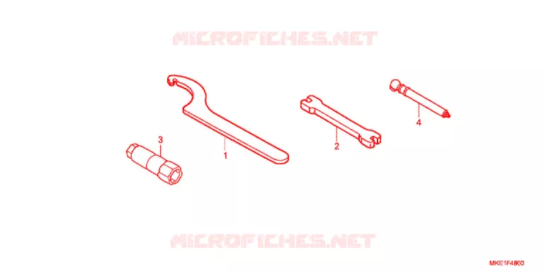 GEREEDSCHAP/ACCUVAK Honda MOTO 450 CRF 2018  CRF450RJ