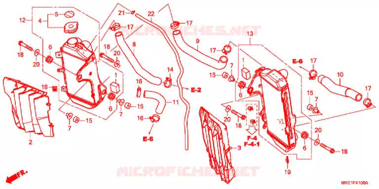 RADIATOR Honda MOTO 450 CRF 2018  CRF450RJ