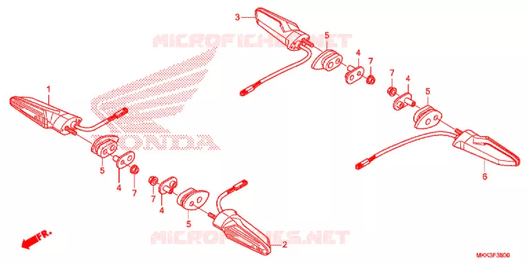 KNIPPERLICHT Honda MOTO 1000 AFRICA-TWIN 2018  CRF1000D2J